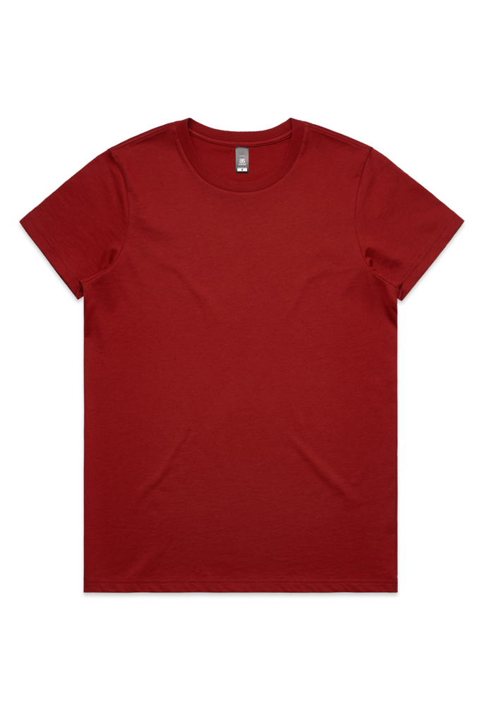 Women's MAPLE TEE- Cardinal - Ace Chef Apparels