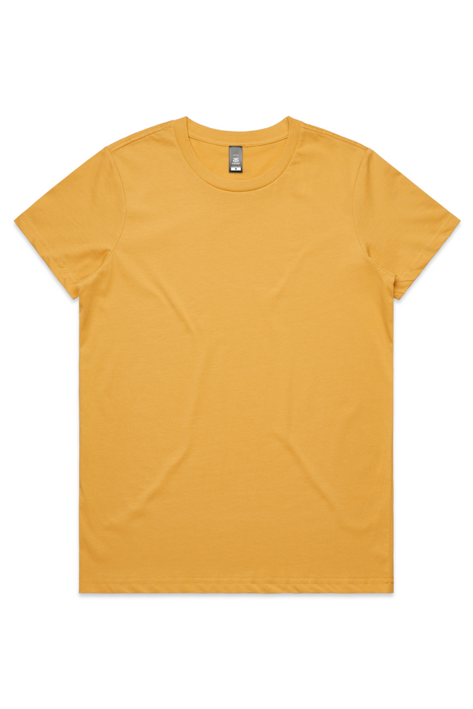 Women's MAPLE TEE- Mustard - Ace Chef Apparels