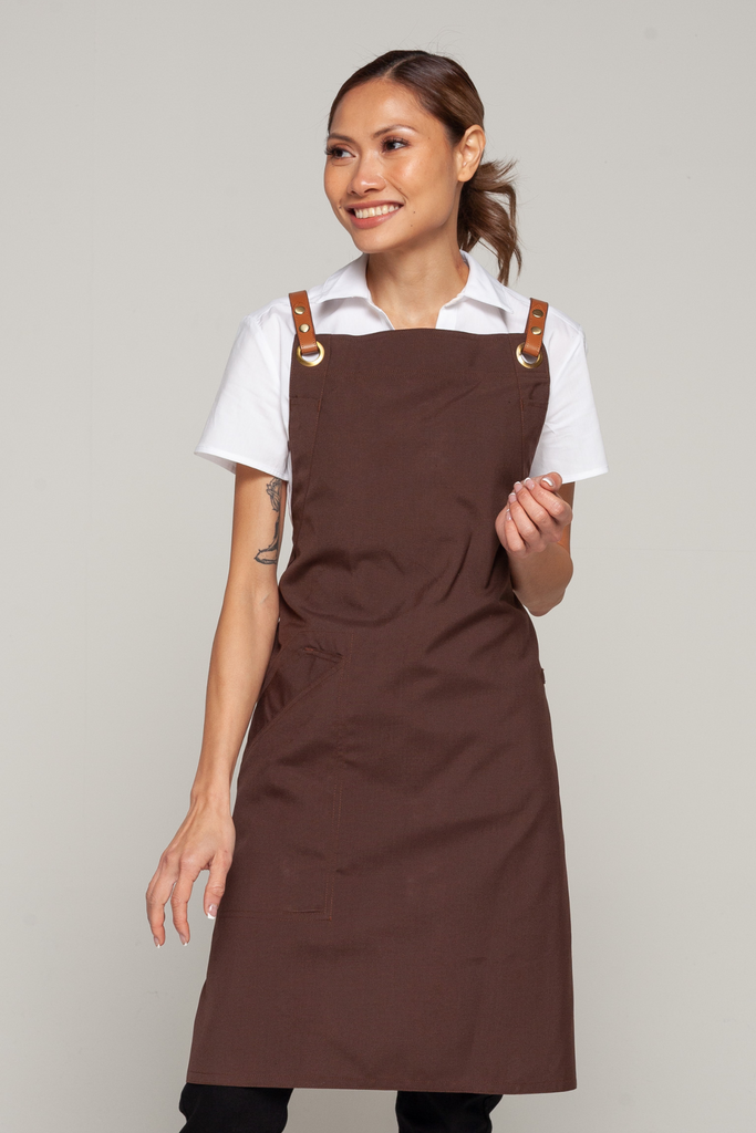 BONDI Chocolate brown / Tan PU - Ace Chef Apparels