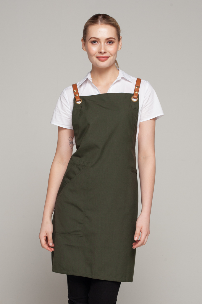 BONDI Dark green / Tan PU - Ace Chef Apparels