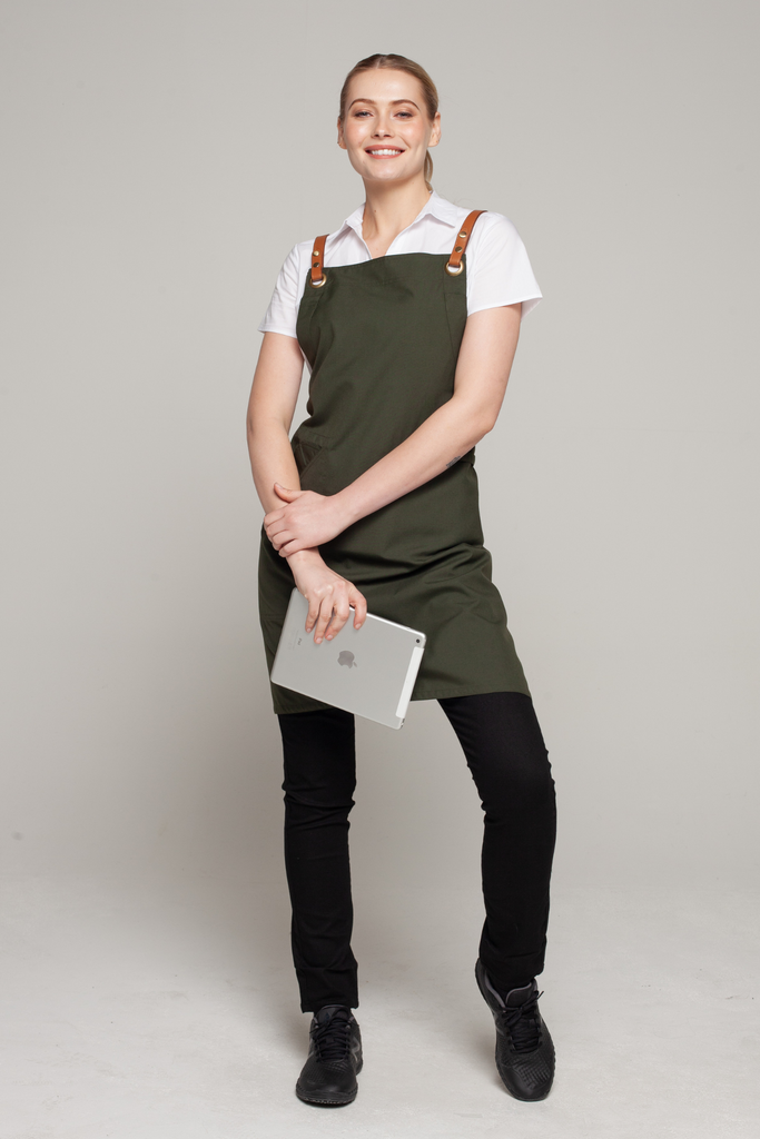 BONDI Dark green / Tan PU - Ace Chef Apparels