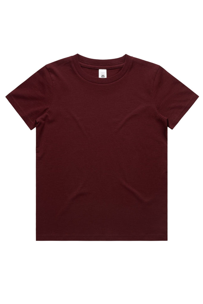 Kid's Staple Tee- Burgundy - Ace Chef Apparels