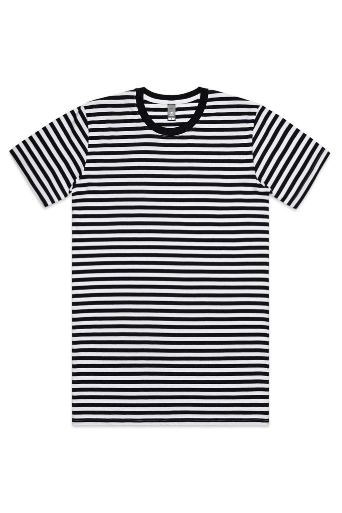 Men's staple stripe tee- Black/White - Ace Chef Apparels