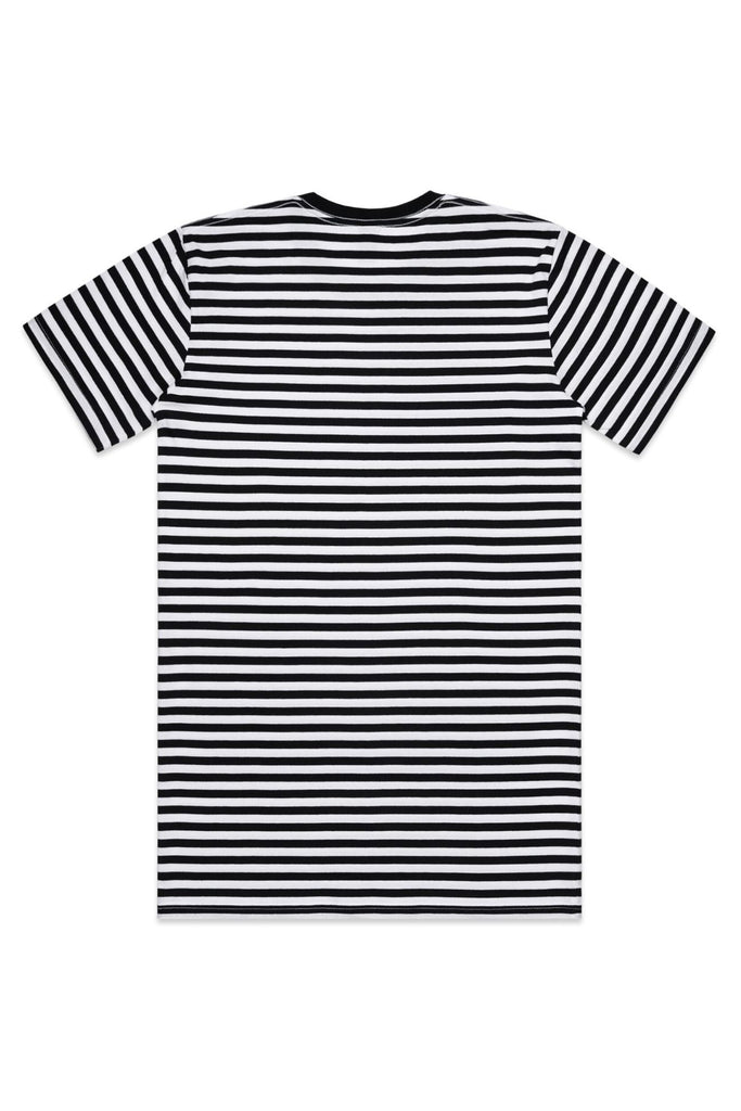 Men's staple stripe tee- Black/White - Ace Chef Apparels